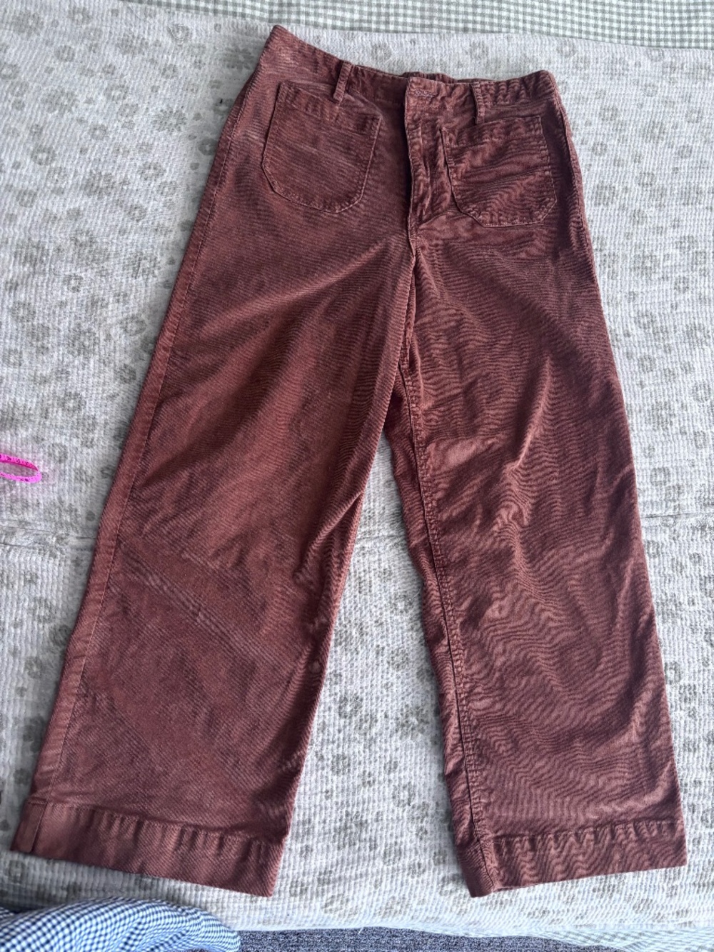 Code Bleu Rust Corduroy Pants - Size 10